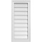 Ekena Millwork Vertical Surface Mount PVC Gable Vnt: Non-Functional, w/2"W x 1-1/2"H, Brickmould Frame, 14"W x 30"H GVPVE14X3002SN - alternate 1